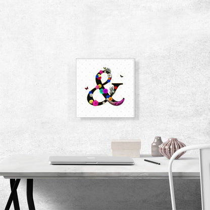 Flower Plant Butterfly Alphabet And Sign Symbol
