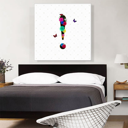 Flower Plant Butterfly Alphabet Exclamation Point Mark Sign