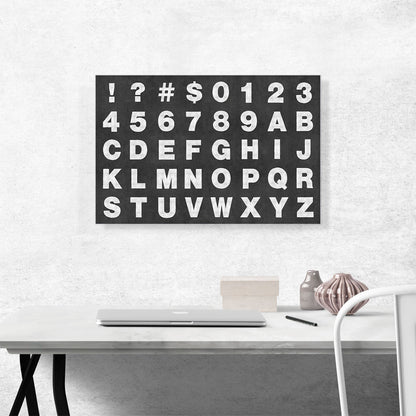 Chalkboard Full Alphabet Horizontal Rectangle