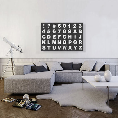 Chalkboard Full Alphabet Horizontal Rectangle