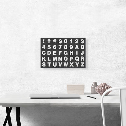 Chalkboard Full Alphabet Horizontal Rectangle