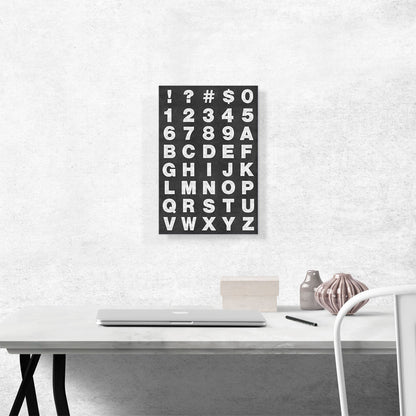 Chalkboard Full Alphabet Vertical Rectangle