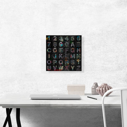 Cool Colorful Square Full Alphabet