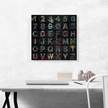 Cool Colorful Square Full Alphabet