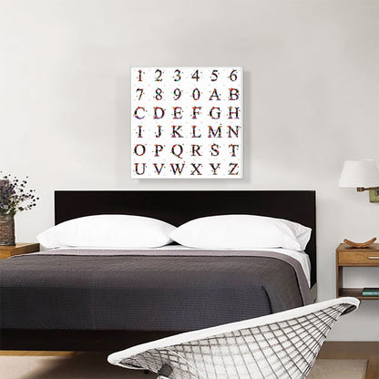 Flower Plant Butterfly Square Full Alphabet