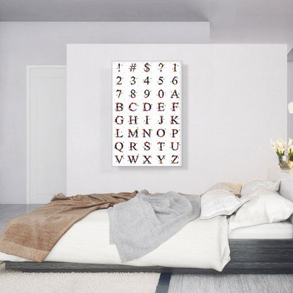 Flower Plant Butterfly Vertical Rectangle Full Alphabet