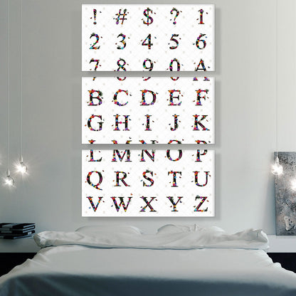 Flower Plant Butterfly Vertical Rectangle Full Alphabet