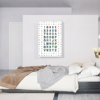 Fun Polka Dots Vertical Full Alphabet