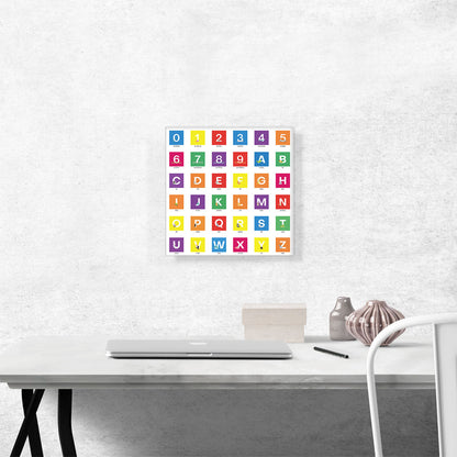 Kids Colorful Animal Square Full Alphabet
