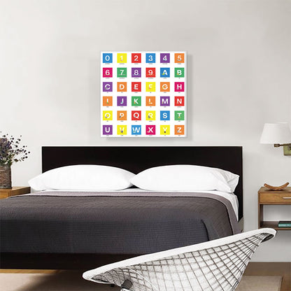Kids Colorful Animal Square Full Alphabet