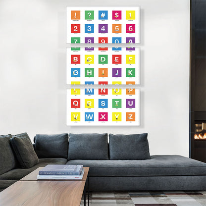 Kids Colorful Animal Vertical Rectangle Full Alphabet
