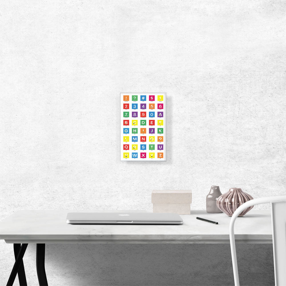 Kids Colorful Animal Vertical Rectangle Full Alphabet