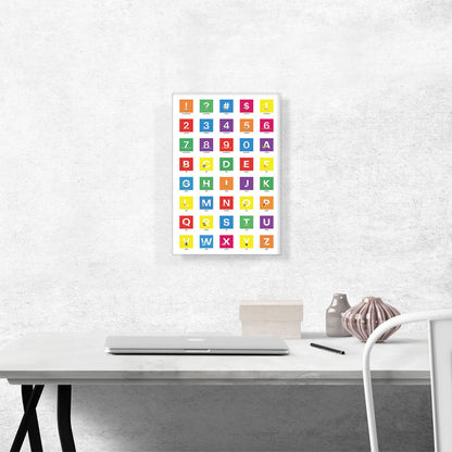 Kids Colorful Animal Vertical Rectangle Full Alphabet