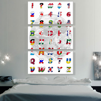 World Flags Rectangle Full Alphabet