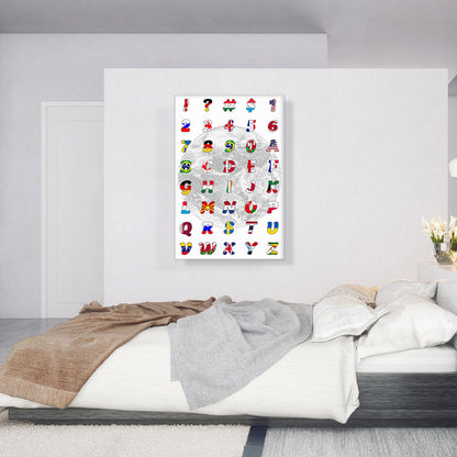 World Flags Rectangle Full Alphabet