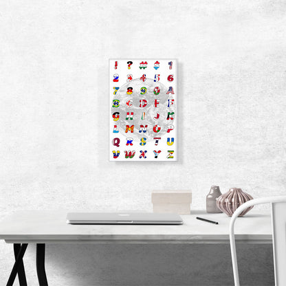 World Flags Rectangle Full Alphabet