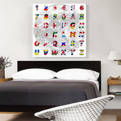 World Flags Square Full Alphabet