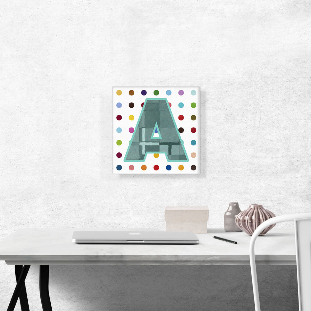 Fun Polka Dots Letter A