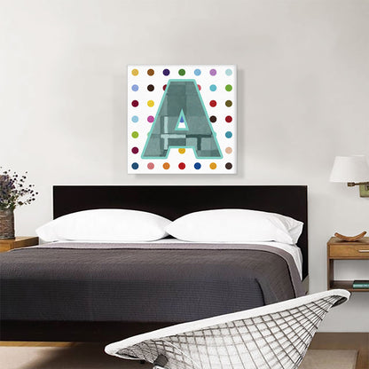 Fun Polka Dots Letter A