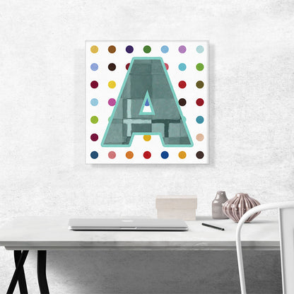 Fun Polka Dots Letter A