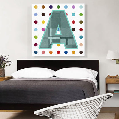 Fun Polka Dots Letter A