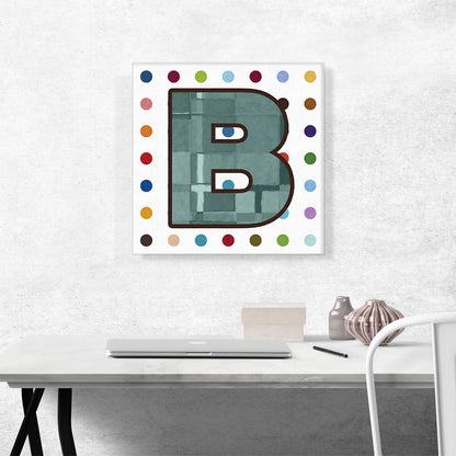 Fun Polka Dots Letter B