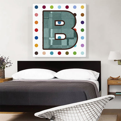 Fun Polka Dots Letter B