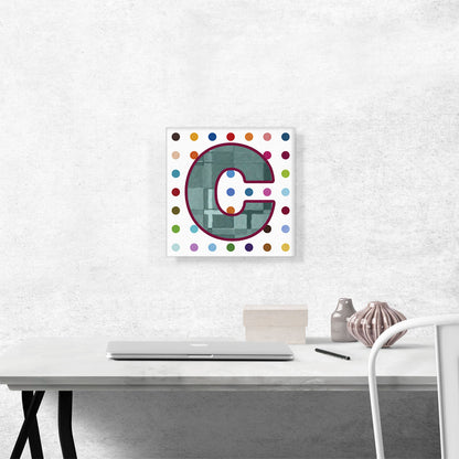 Fun Polka Dots Letter C