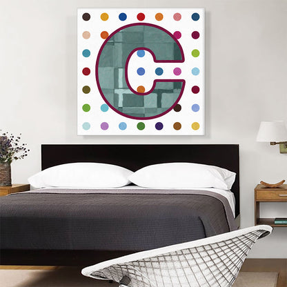 Fun Polka Dots Letter C