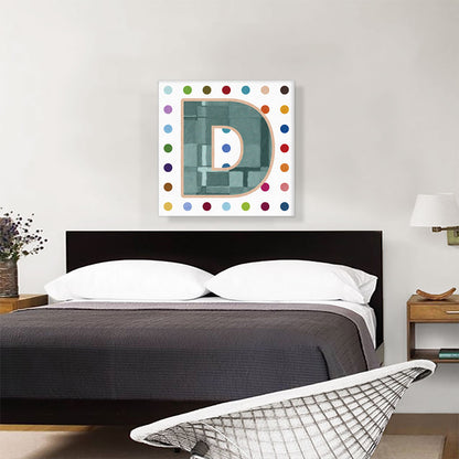 Fun Polka Dots Letter D