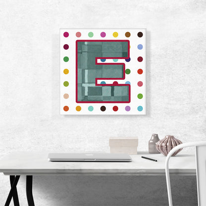 Fun Polka Dots Letter E