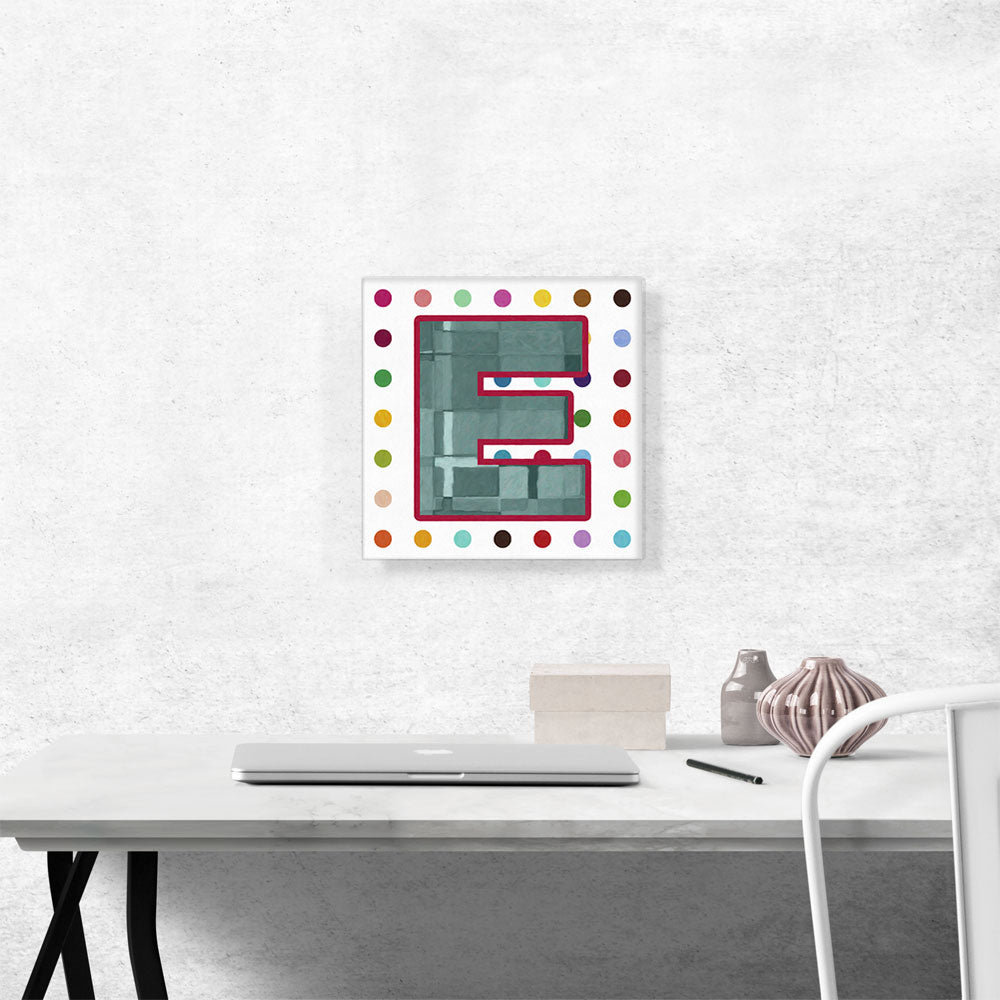 Fun Polka Dots Letter E