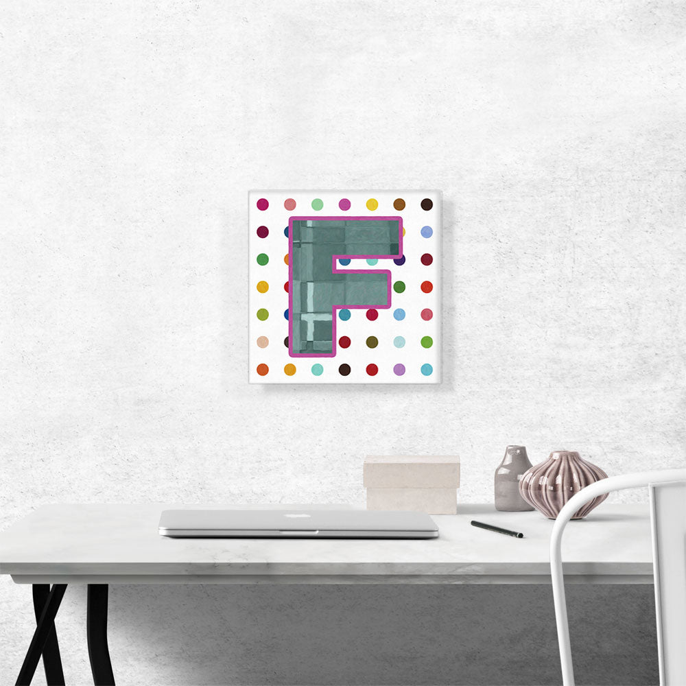Fun Polka Dots Letter F
