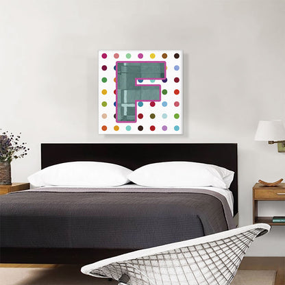Fun Polka Dots Letter F