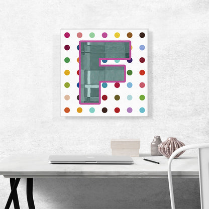 Fun Polka Dots Letter F