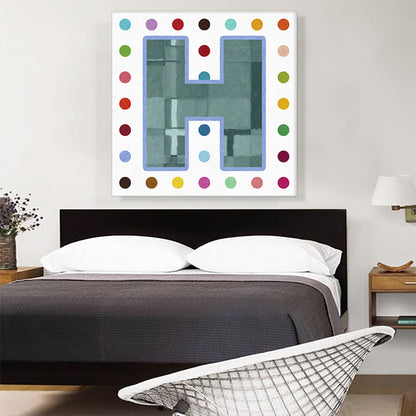 Fun Polka Dots Letter H