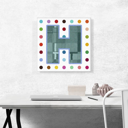 Fun Polka Dots Letter H