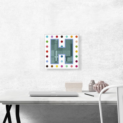 Fun Polka Dots Letter H