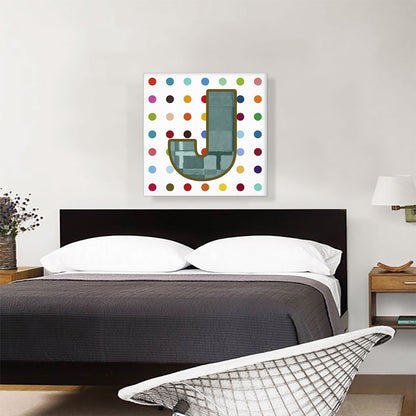 Fun Polka Dots Letter J