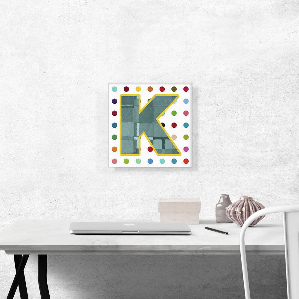 Fun Polka Dots Letter K