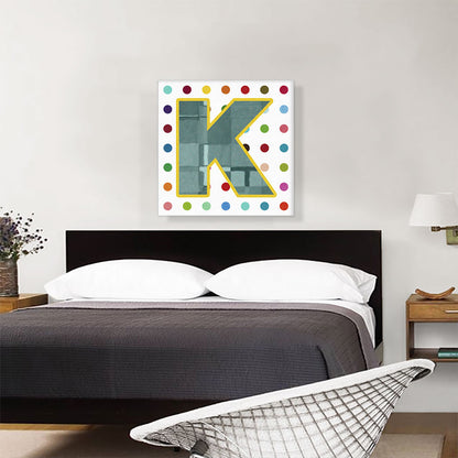 Fun Polka Dots Letter K