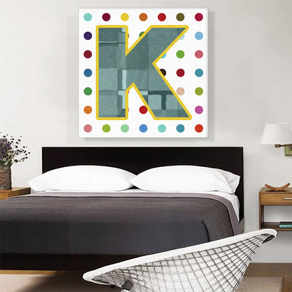 Fun Polka Dots Letter K