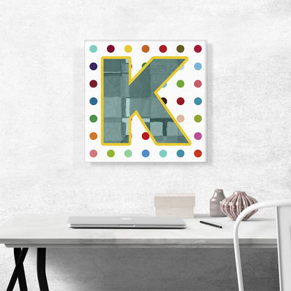 Fun Polka Dots Letter K