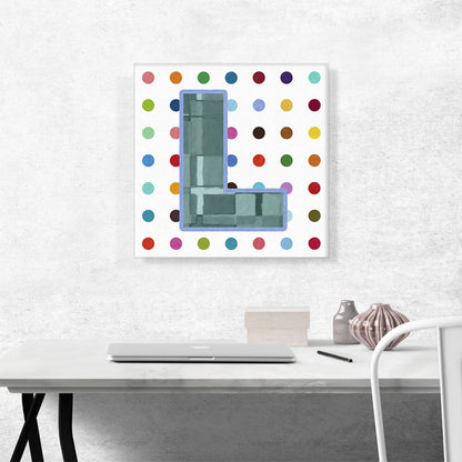 Fun Polka Dots Letter L