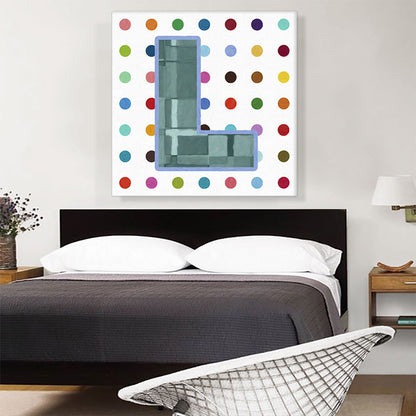 Fun Polka Dots Letter L