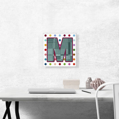Fun Polka Dots Letter M