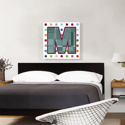 Fun Polka Dots Letter M