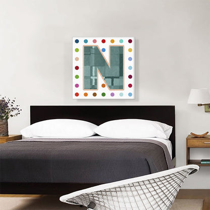 Fun Polka Dots Letter N