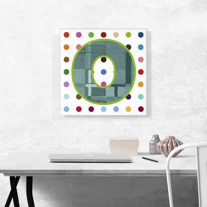 Fun Polka Dots Letter O