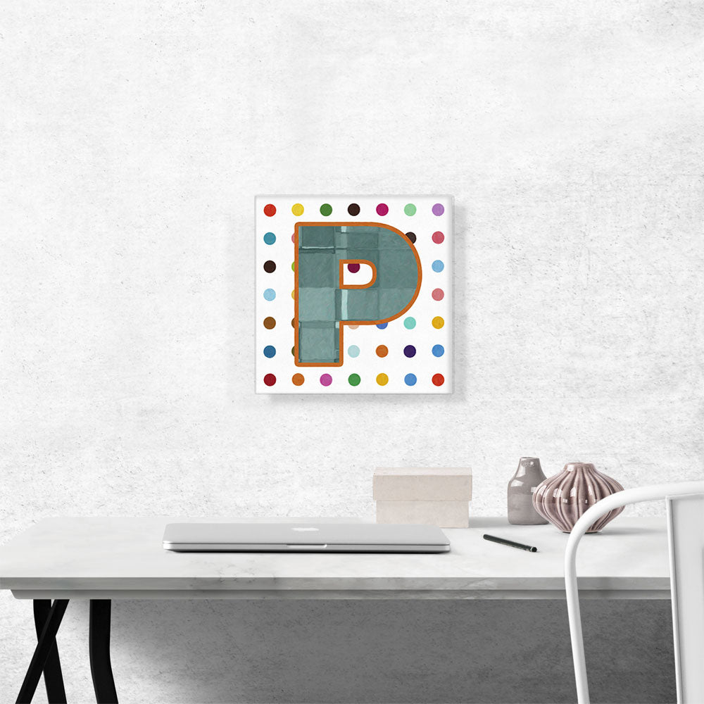 Fun Polka Dots Letter P